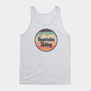 The Mountains are Calling Textured Stripes Tank Top